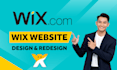 design wix website, wix store and redesign wix website