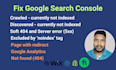 fix google analytics, search console, coverage errors and  tag manager
