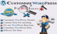 fix wordpress errors and html css issues