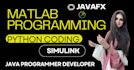 do matlab programming, java fx programmer developer ,python coding ,simulink