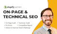 perform technical and on page SEO to optimize your shopify store