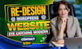 redesign your old website into a modern responsive wordpress site