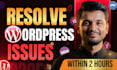 fix wordpress 404, 403, 500 errors, white screen and woocommerce issues
