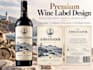 design a premium wine label ready for print and production