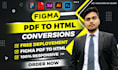 convert figma to html,pdf to html css and bootstrap