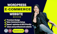 build responsive wordpress ecommerce website with design