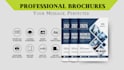 design creative digital brochure pdf print ready bifold, trifold