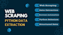 develop dynamic website scraping and data automation with python