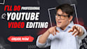 do professional and attractive youtube video editing, podcast and vlog edits