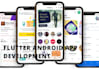 do android mobile app using  flutter and  laravel  frameworks