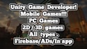 2d 3d unity game developer, game designer for unity game development prototype