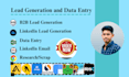 do b2b lead linkedin data entry
