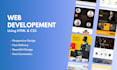 create website using HTML and CSS