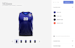 develop a 3d jersey configurator