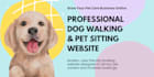 built professional dog walking pet sitter booking website