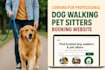 built professional dog walking pet sitter booking website