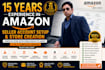 create amazon product listings, brand registry, private label and seller account