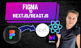 convert figma to nextjs, tailwindcss, typescript, rest apis