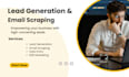 do b2b linkedin email scraping and lead generation