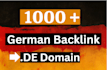 build 1000 germany backlink from german de domain website