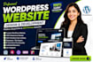 design and build a modern responsive wordpress website for your business