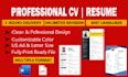 perform professional resume design and CV design