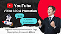 do best youtube seo and promotion with powerful backlinks and video ranking