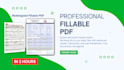 design professional fillable PDF, editable PDF in 2hrs