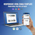 create responsive HTML email template from figma, PSD, PDF, or image