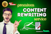 professionally rewrite, edit, and proofread any document