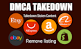 takedown copyright infringing content on shopify, etsy, ebay, amazon under dmca
