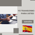 transcribe, voy a transcribir para usted