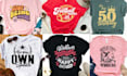 do trendy custom minimalist typography t shirt design