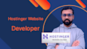 setup your hostinger hosting, upload and develop  website