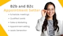 be your linkedin b2b and b2c professional appointment setter