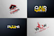 do unique arabic english combined logo or arabic calligraphy