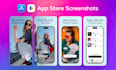 design awesome play store and app store screenshots