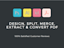 design, split, merge, extract and convert PDF