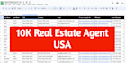 do 10k real estate agent broker leads from USA