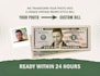 add your photo and info on fifty play money