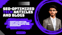 write SEO optimized tech blogs and articles
