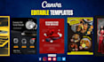 create any graphic design using canva