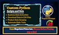 develop custom python web scraping scripts and bots for any business website