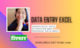 do web research, data entry excel, data input and  scraping