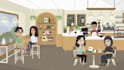 create 2d animation video with  different background