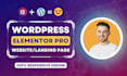 design modern elementor pro website