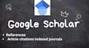 boost your article citations, references on google scholar