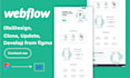 design cruixie webflow website, webflow cms, webflow animations,  landing page