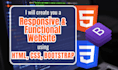 be your professional frontend HTML CSS bootstrap developer