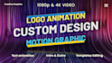 create a 2d logo animation or motion graphics design
